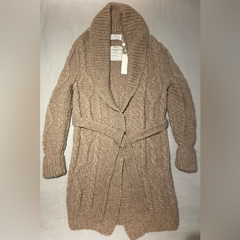 Maison Martin Margiela Replica long alpaca knit cardigan NWT - Picture 3 of 13